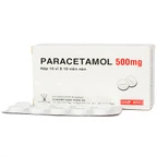 Viên nén Paracetamol 500mg Armepharco điều trị các chứng đau và sốt (10 vỉ x 10 viên) 