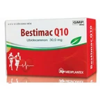 Thuốc Bestimac Q10 30mg Mediplantex điều trị tăng cholesterol máu, suy tim sung huyết (6 vỉ x 10 viên)