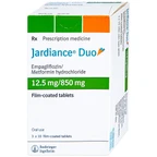 Thuốc Jardiance Duo 12.5mg/850mg Boehringer điều trị tiểu đường típ 2 (3 vỉ x 10 viên)
