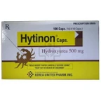 Thuốc Hytinon 500mg Korea United điều trị bệnh bạch cầu mạn tính dòng tủy (10 vỉ x 10 viên)