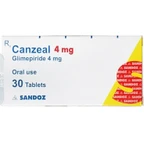 Thuốc Canzeal 4mg Sandoz điều trị đái tháo đường típ 2 (3 vỉ x 10 viên)