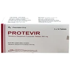 Thuốc Protevir Incepta điều trị viêm gan siêu vi B mạn tính (3 vỉ x 10 viên)