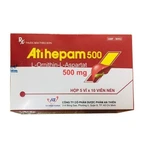 Thuốc Atihepam 500 An Thiên điều trị viêm gan mạn tính, gan nhiễm mỡ, bệnh não gan (5 vỉ x 10 viên)