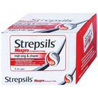 Viên ngậm Strepsils Maxpro Reckitt Benckiser làm giảm đau trong viêm họng (12 gói x 8 viên)