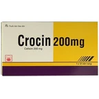 Thuốc Crocin 200mg Pymepharco điều trị nhiễm khuẩn đường hô hấp trên và dưới (1 vỉ x 10 viên)