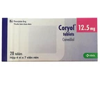 Thuốc Coryol 12.5mg KRKA điều trị tăng huyết áp (4 vỉ x 7 viên)