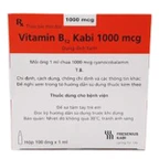 Thuốc Vitamin B12 Kabi 1000mcg điều trị thiếu vitamin B12 (100 ống X 1ml)
