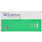 Dung dịch tiêm Diclofenac 75mg/3ml Vinphaco giảm đau lưng cấp, đau do chấn thương (10 ống)