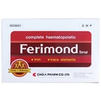 Syrup Ferimond Cho-A Pharm cung cấp sắt cho cơ thể và điều trị thiếu máu (20 ống)