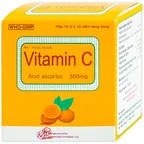 Thuốc Vitamin C 500mg Khapharco điều trị bệnh Scorbut (10 vỉ x 10 viên)