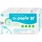 Khăn hạ sốt Dr.Papie 3M0+ Starmed (5 gói x 5 miếng) hạ nhiệt giảm sốt dùng cho trẻ từ 3 tháng tuổi