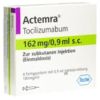 Dung dịch tiêm truyền Actemra 162mg/0.9ml Roche điều trị viêm khớp dạng thấp (Hộp 4 ống)
