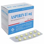 Thuốc Aspirin 81mg Vidipha phòng ngừa nhồi máu cơ tim, đột quỵ (50 vỉ x 10 viên)