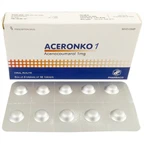 Thuốc Aceronko 1mg Pharbaco điều trị bệnh tim gây tắc mạch, nhồi máu cơ tim (3 vỉ x 10 viên)