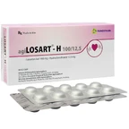 Thuốc agiLosart-H 100/12,5 Agimexpharm điều trị tăng huyết áp vô căn (3 vỉ x 10 viên)