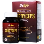 Viên uống Đông Trùng Hạ Thảo tăng cường sức đề kháng, giảm mệt mỏi DrLife Cordyceps 1500mg (60 viên)