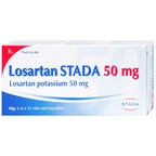 Viên nén Losartan Stada 50mg điều trị tăng huyết áp, giảm nguy cơ đột quỵ (2 vỉ x 15 viên)