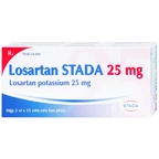 Viên nén Losartan Stada 25mg điều trị tăng huyết áp, giảm nguy cơ đột quỵ (2 vỉ x 15 viên)