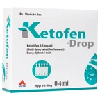 Thuốc nhỏ mắt Ketofen Drop 0.4ml CPC1HN điều trị các tình trạng viêm kết mạc cấp hay mãn tính (10 ống)