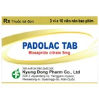 Thuốc Padolac tab 5mg Kyung Dong điều trị triệu chứng đường tiêu hóa (10 vỉ x 10 viên)