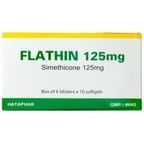 Thuốc Flathin 125mg Hà Tây điều trị chứng ợ hơi và tình trạng đầy hơi, nặng bụng (6 vỉ x 10 viên)