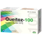Thuốc Queitoz 100 Davipharm điều trị tâm thần phân liệt, rối loạn lưỡng cực (4 vỉ x 7 viên)
