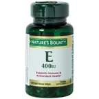 Viên uống bổ sung Vitamin E làm chậm quá trình lão hóa da Vitamin E 400IU Nature's Bounty (30 viên)