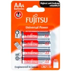 Pin Fujitsu Alkaline LR6 (4B) AA FU-W-FI (vỉ 4 viên) dùng cho các thiết bị điện tử