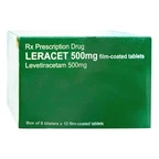 Thuốc Leracet 500mg J.URIACH điều trị các cơn co giật (6 vỉ x 10 viên)