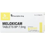 Thuốc Meloxicam Tablets BP 7.5mg B.Brawn giảm viêm xương khớp, viêm khớp dạng thấp (10 vỉ x 10 viên)