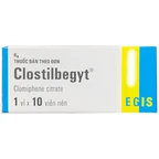 Thuốc Clostilbegyt 50mg Egis Pharma kích thích rụng trứng, điều trị vô kinh (1 vỉ x 10 viên)