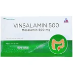 Thuốc Vinsalamin 500 Vinphaco điều trị viêm loét đại trực tràng chảy máu, bệnh Crohn (3 vỉ x 10 viên)