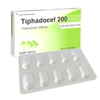 Thuốc Tiphadocef 200 Tipharco điều trị nhiễm khuẩn nhẹ đến trung bình ở đường hô hấp dưới (2 vỉ x 10 viên)