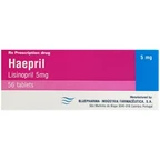 Thuốc Haepril 5mg Đại Bắc điều trị tăng huyết áp, suy tim, nhồi máu cơ tim (4 vỉ x 14 viên)