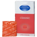 Bao cao su Sagami Classic siêu mỏng, nhiều chất bôi trơn, không mùi (12 cái)