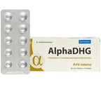 Thuốc AlphaDHG 4200 điều trị phù nề sau chấn thương, phẫu thuật, bỏng (2 vỉ x 10 viên)