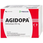 Thuốc Agidopa 250mg Agimexpharm điều trị tăng huyết áp (10 vỉ x 10 viên)