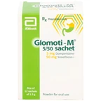 Bột Glomoti-M Glomed điều trị triệu chứng buồn nôn (12 gói x 1.5g)