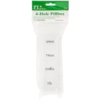 Hộp phân liều ngày 4 ngăn dài, nhỏ gọn, tiện dụng