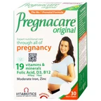 Viên bổ sung vitamin khoáng chất cho phụ nữ mang thai và cho con bú Vitabiotics Pregnacare Original (2 vỉ x 15 viên)