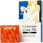 Bao cao su Sagami Love Me Gold siêu mỏng, trơn, không màu không mùi (10 cái)