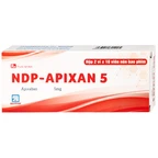 Thuốc NDP-Apixan 5mg Nadyphar hỗ trợ phòng ngừa đột quỵ, tăng huyết áp (2 vỉ x 10 viên)