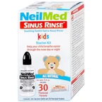 Bộ rửa mũi trẻ em Neilmed Pediatric Starter kit (1 bình + 30 gói) dùng cho trẻ từ 4 đến 10 tuổi