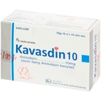 Viên nén Kavasdin 10mg Khapharco điều trị tăng huyết áp ở người đau thắt ngực ổn định (10 vỉ x 10 viên)
