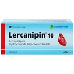Thuốc Lercanipin 10 Agimexpharm điều trị tăng huyết áp (3 vỉ x 10 viên)