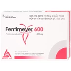 Viên đặt âm đạo Fentimeyer 600 Meyer-BPC điều trị bệnh nấm Candida sinh dục (1 vỉ x 3 viên)