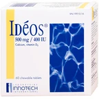 Thuốc Idéos 500mg/400IU Innotech bổ sung Vitamin D và Canxi, điều trị bệnh loãng xương (4 tuýp x 15 viên)