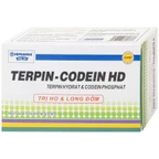 Thuốc Terpin-codein HD Hdpharma điều trị triệu chứng ho khan hoặc kích ứng (5 vỉ x 10 viên)