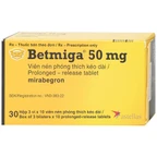 Thuốc Betmiga 50mg Astellas điều trị triệu chứng tiểu gấp (3 vỉ x 10 viên)