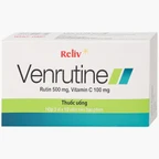 Thuốc Venrutine Reliv điều trị bệnh trĩ, các chứng xuất huyết dưới da, vết bầm máu (3 vỉ x 10 viên)